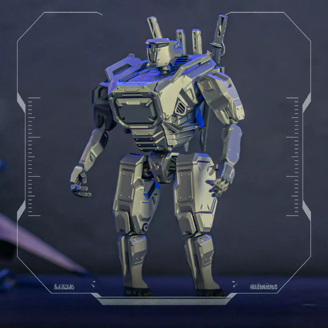 Ronin 500X Mech Samurai 3D print model_1