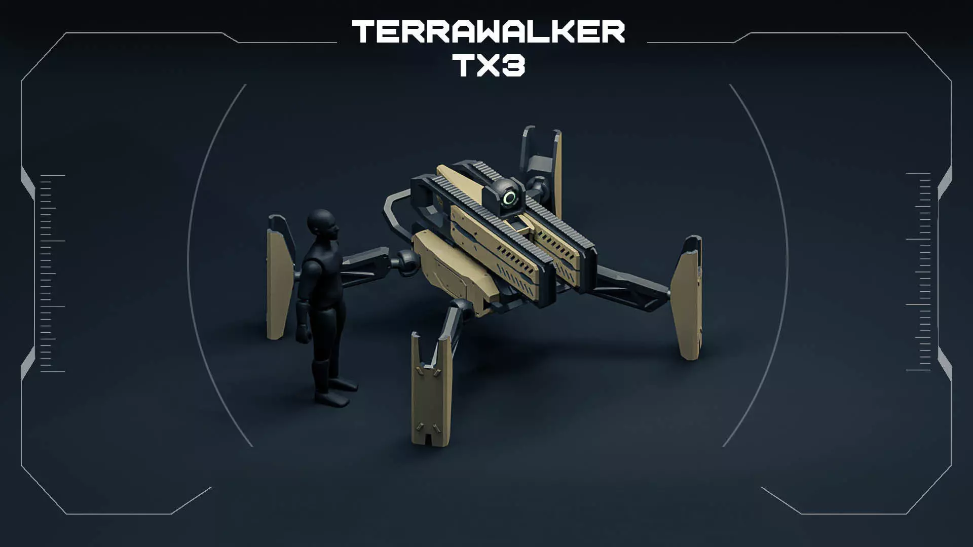 Terrawalker TX3 Robot  3D print model_1