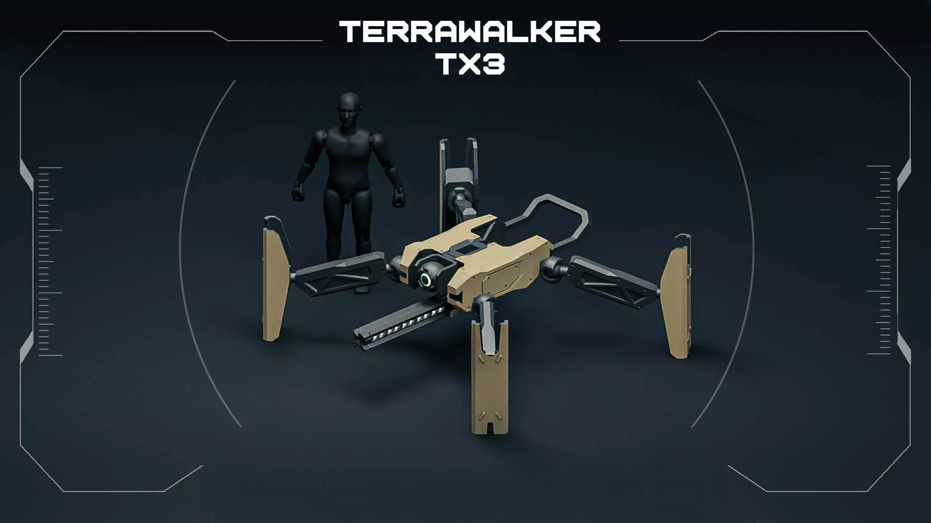 Terrawalker TX3 Robot  3D print model_2