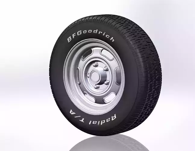 Wheels for scale model of  Pontiac 1964-73 3D print model