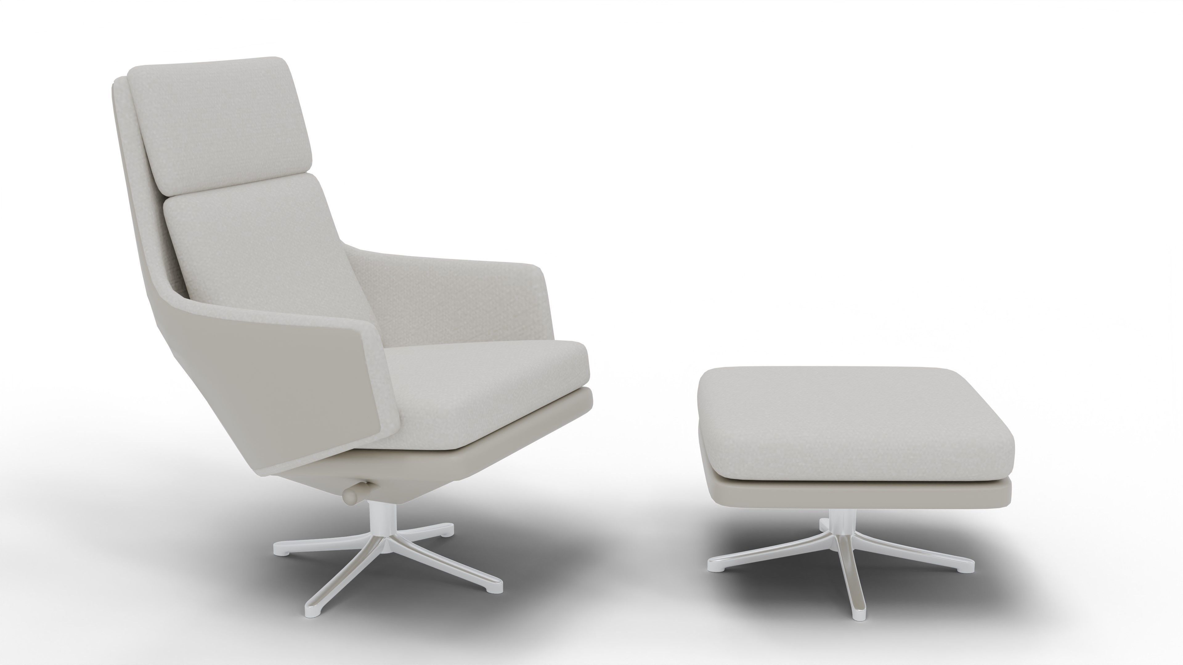 Grand Relax  Ottoman Chair 3D model_1