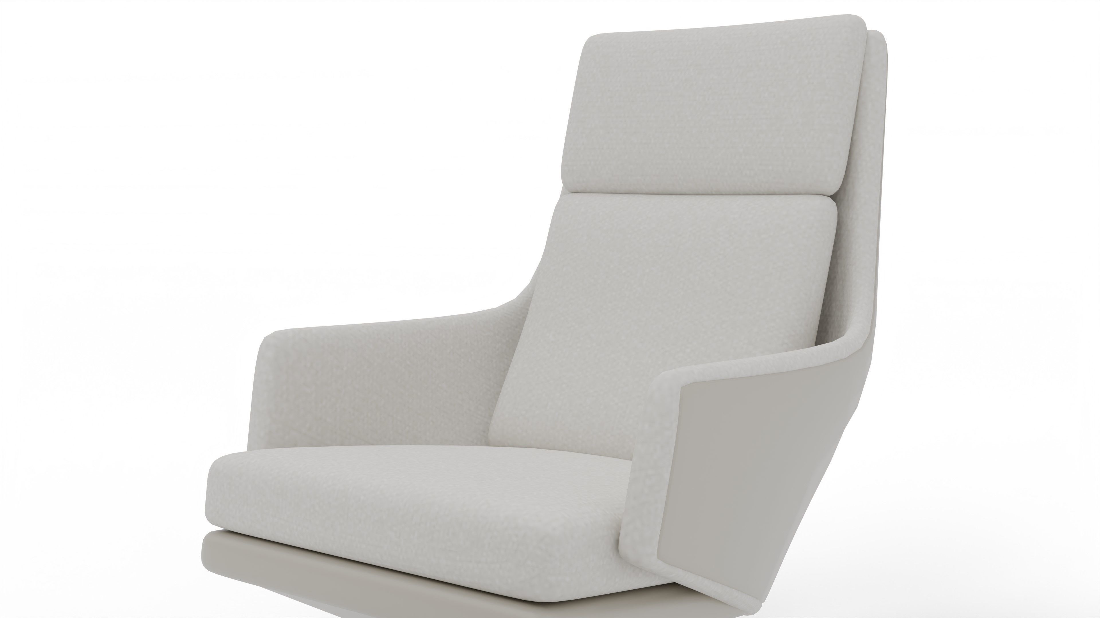 Grand Relax  Ottoman Chair 3D model_3