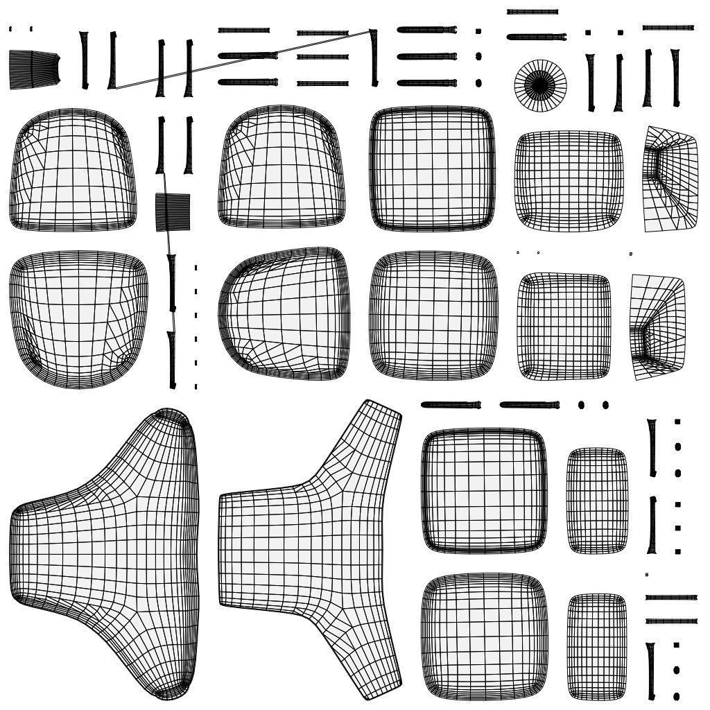 Grand Relax  Ottoman Chair 3D model_7