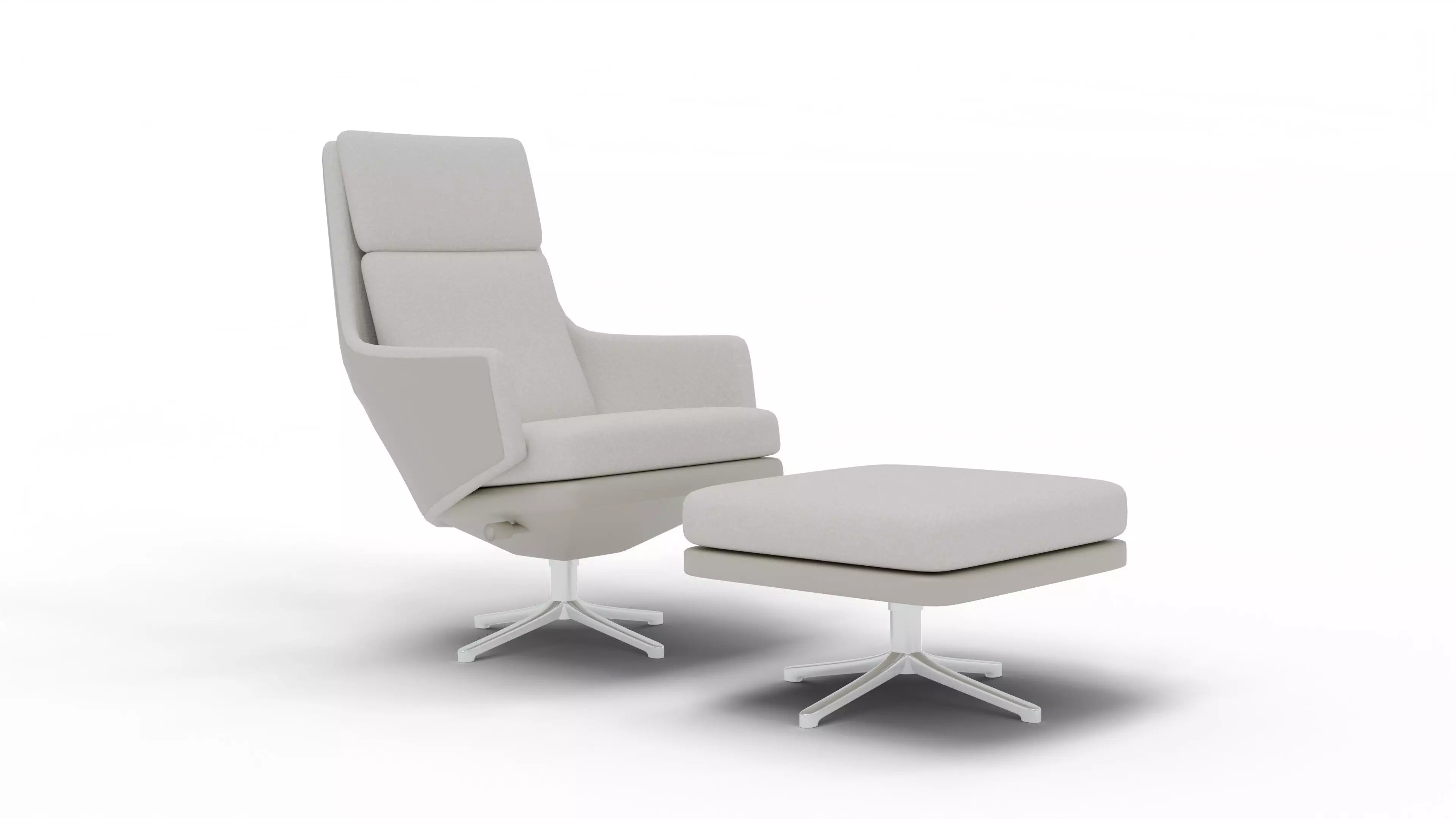 Grand Relax  Ottoman Chair 3D model_0