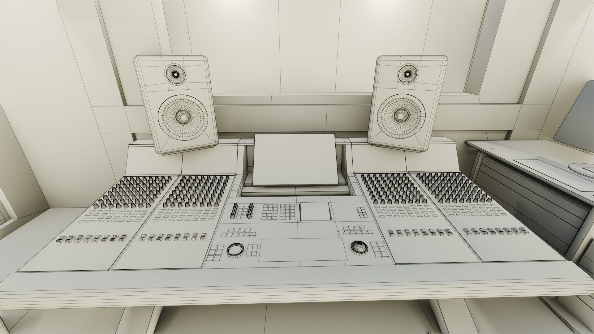 Recording Studio - Game Ready - PBR Low-poly 3D model_12