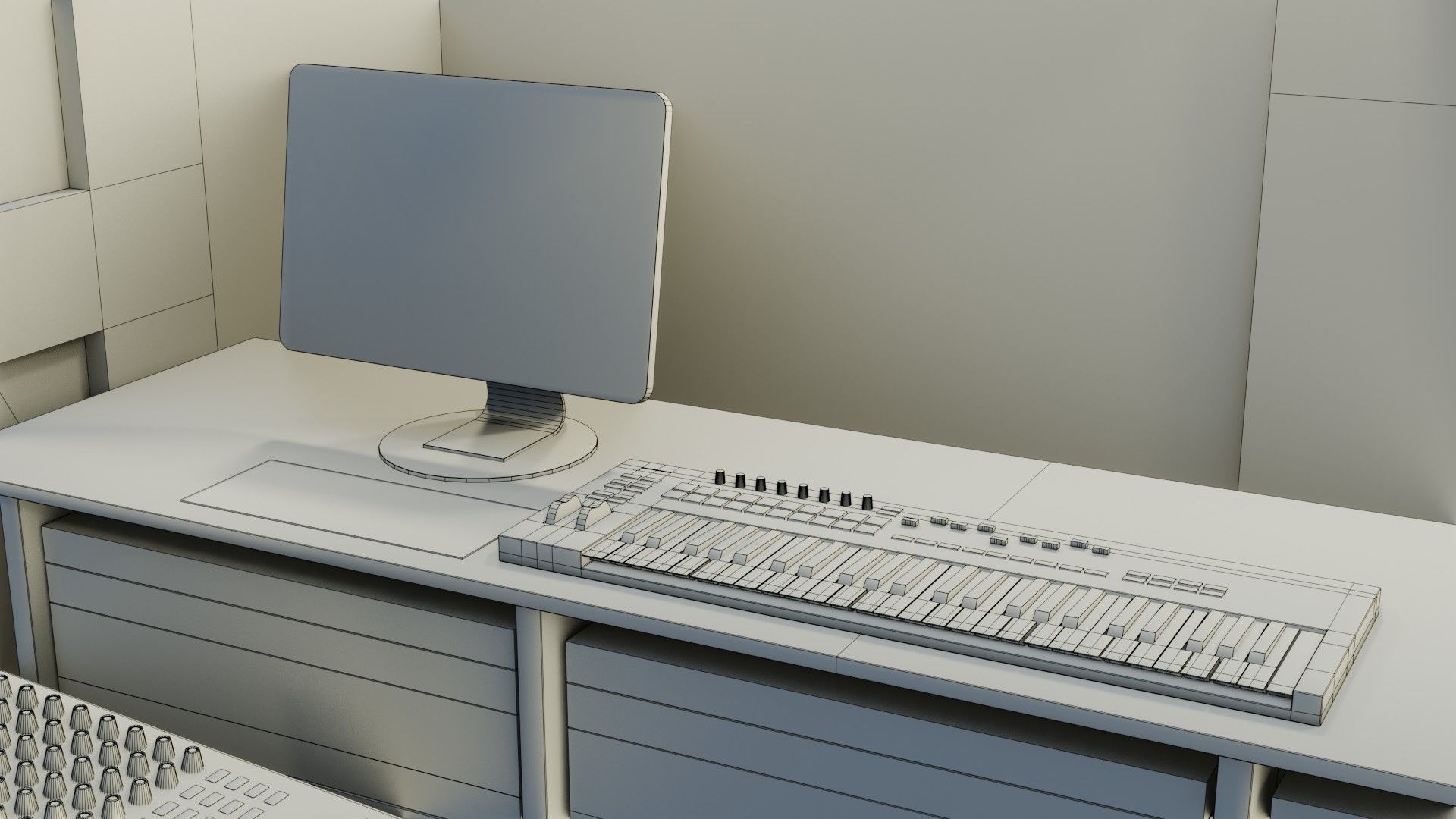 Recording Studio - Game Ready - PBR Low-poly 3D model_13