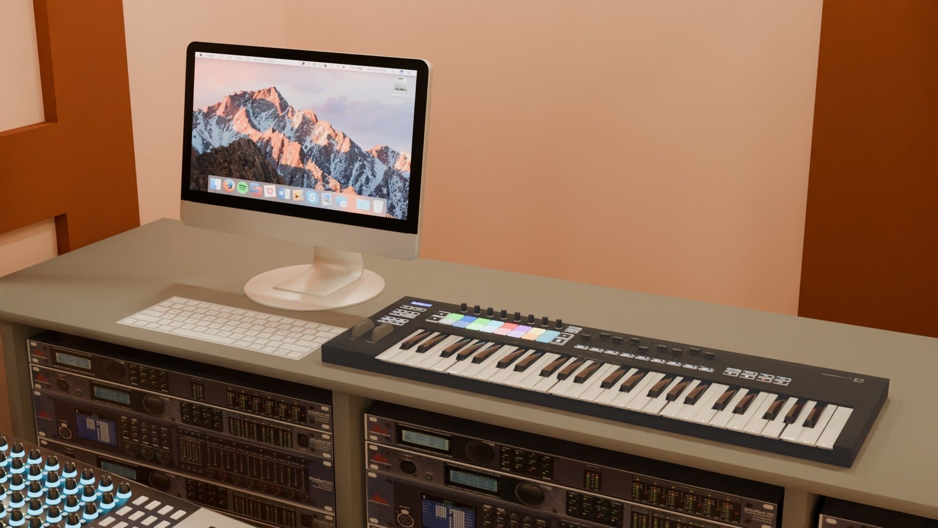 Recording Studio - Game Ready - PBR Low-poly 3D model_4