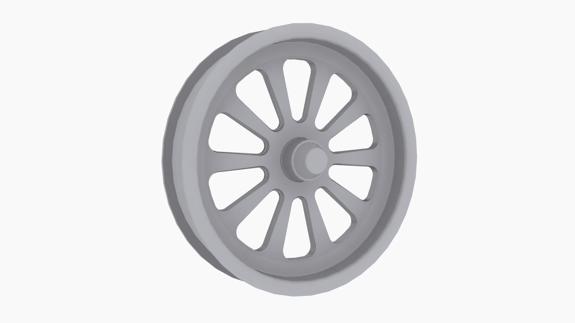 FTD Customs F16 Redemption spindle front wheel Low-poly 3D model_6