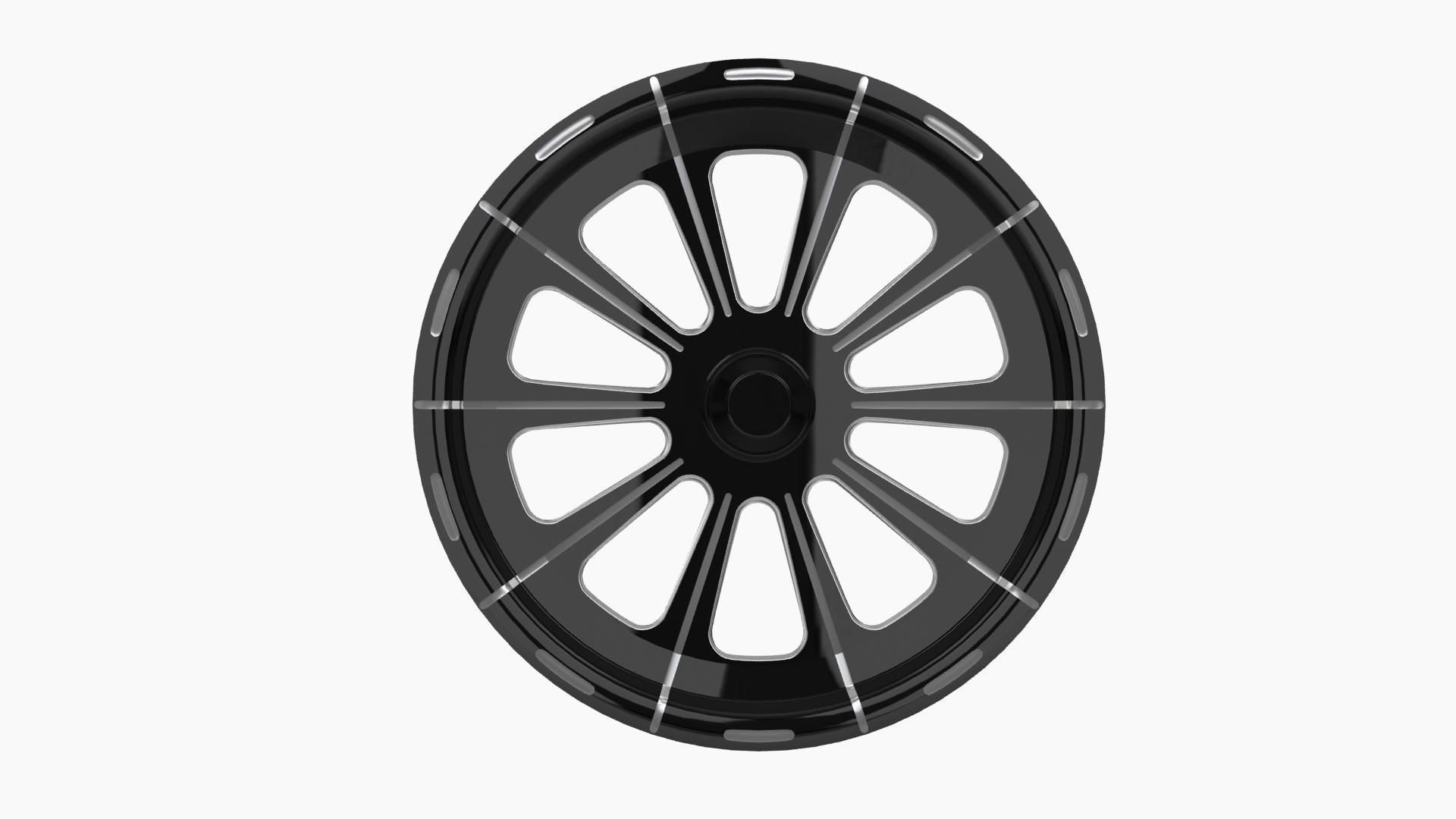 FTD Customs F16 Redemption spindle front wheel Low-poly 3D model_1