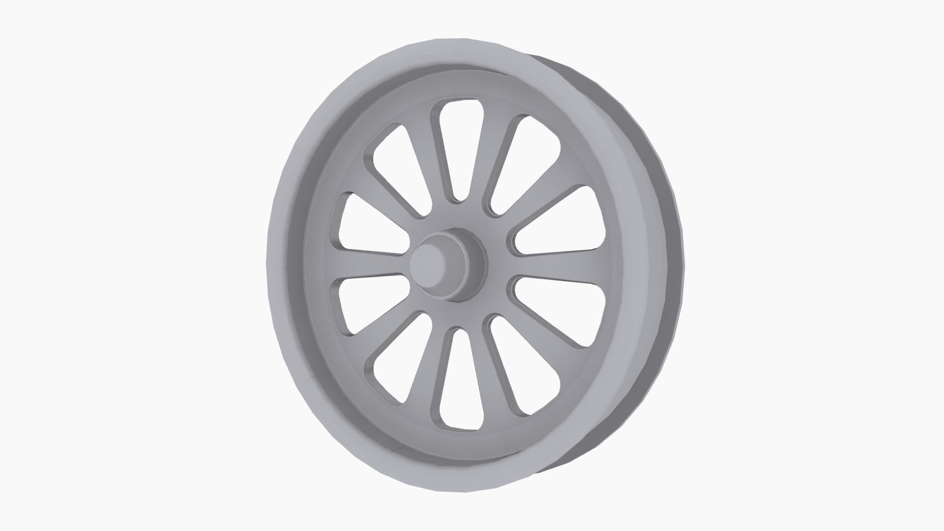 FTD Customs F16 Redemption spindle front wheel Low-poly 3D model_8