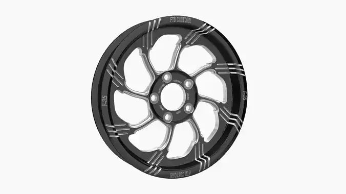 FTD Customs F35 BC drag racing wheel