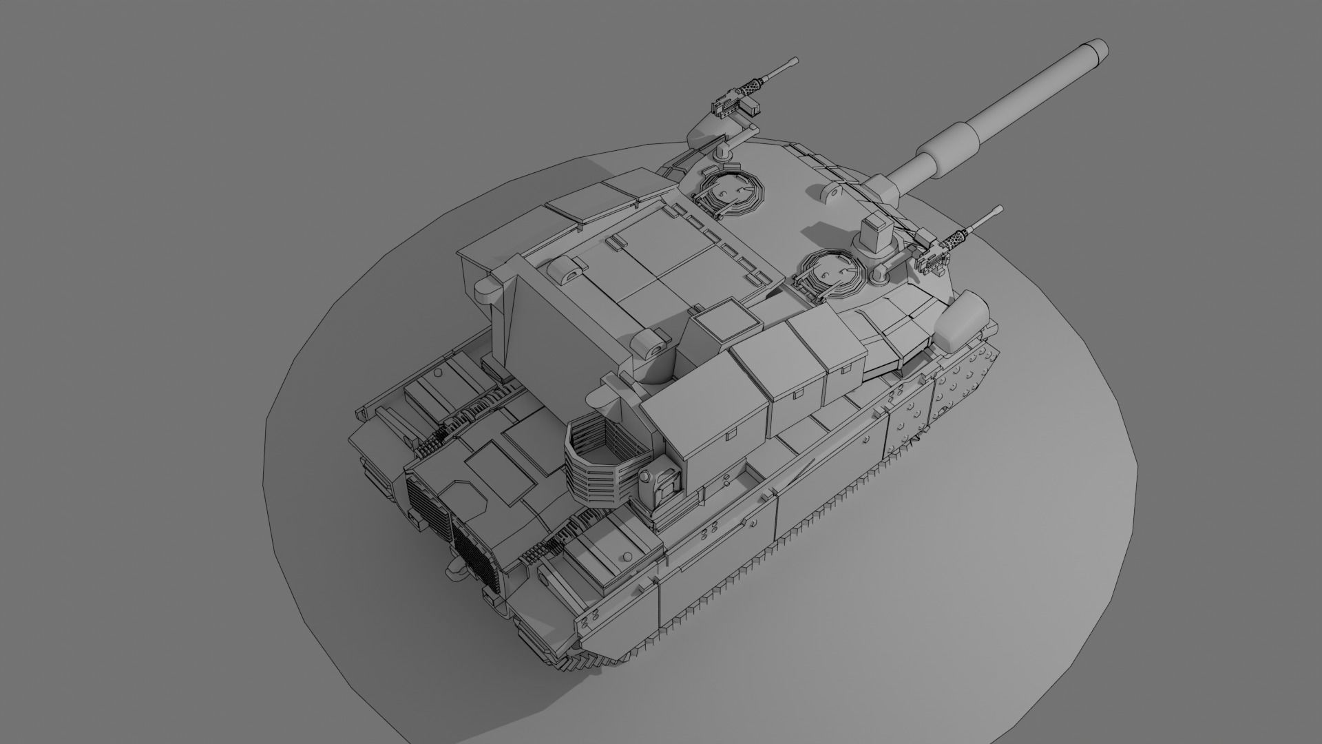 Pereh IDF Tank Closed Version 3D print model_4