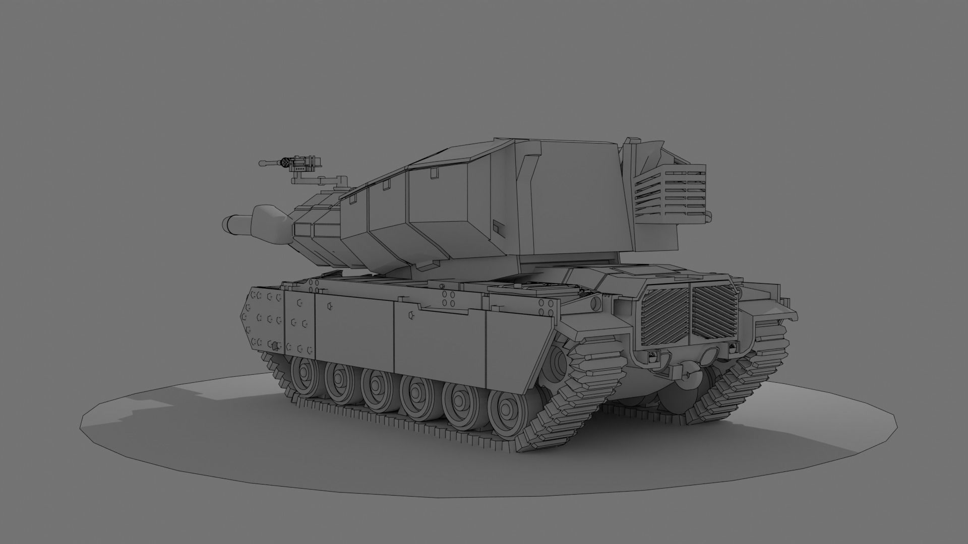 Pereh IDF Tank Closed Version 3D print model_3
