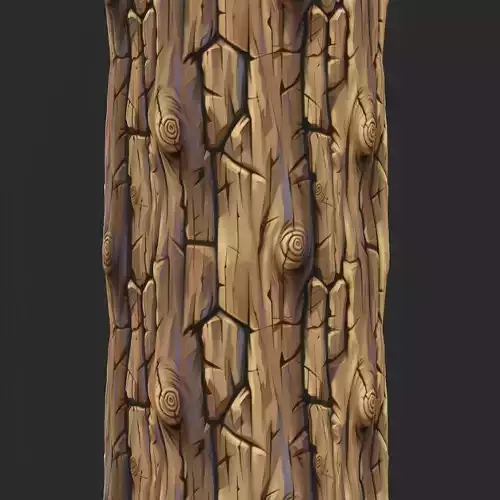Stylized Bark Seamless Texture