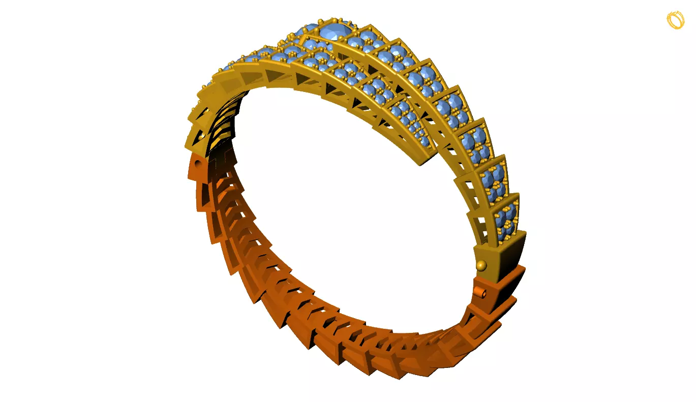 Bvlgari Bangle 3D print model_0