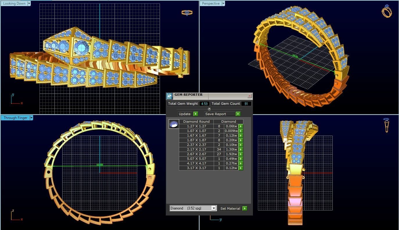 Bvlgari Bangle 3D print model_2