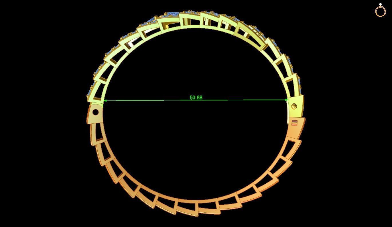 Bvlgari Bangle 3D print model_1