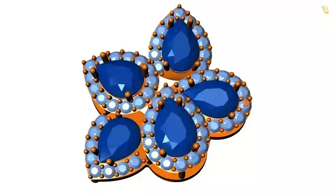 Gem Pendant 3D print model