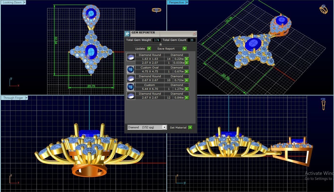 Pendant 3D print model_2