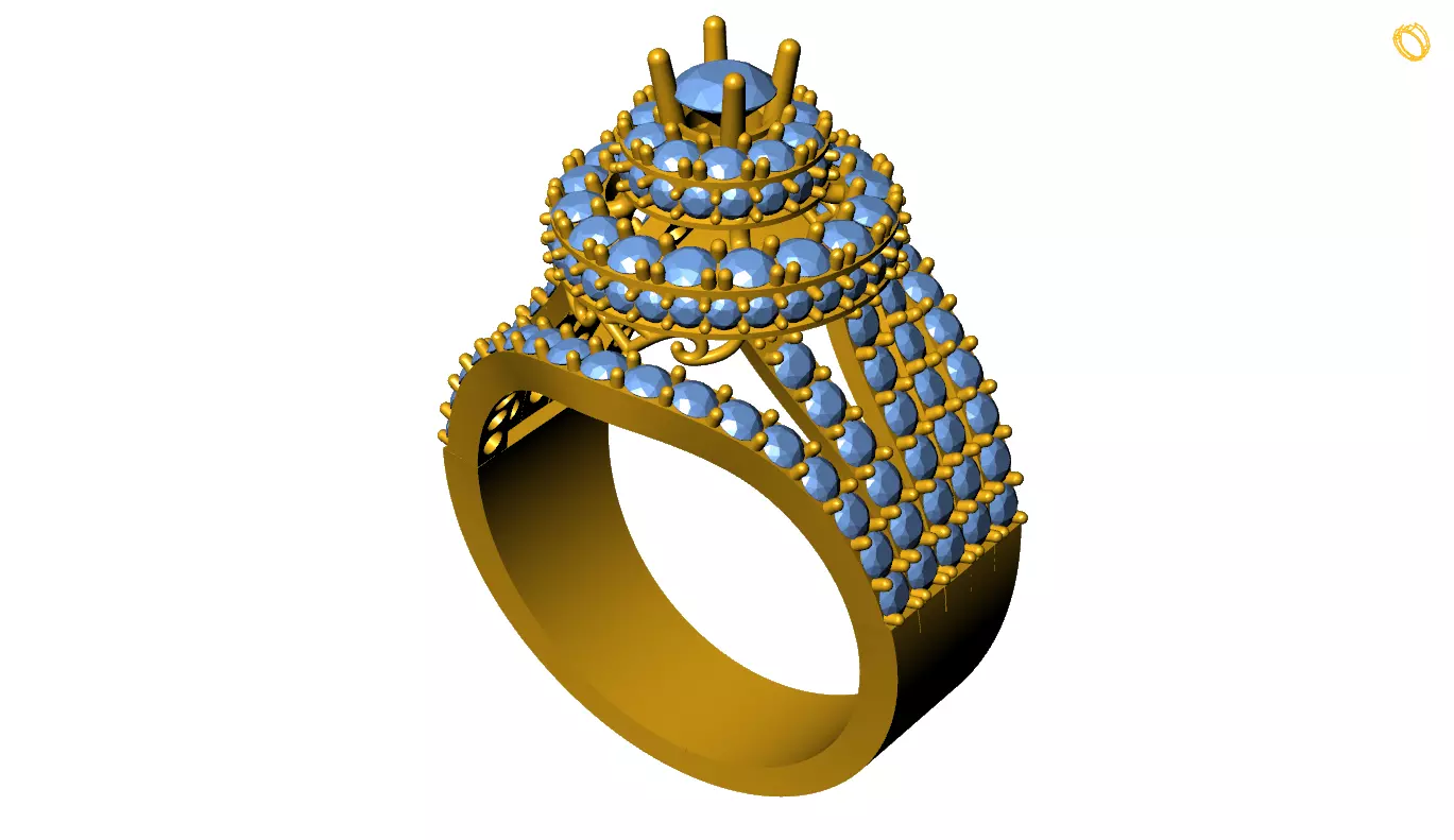 Women Ring 3D print model_0