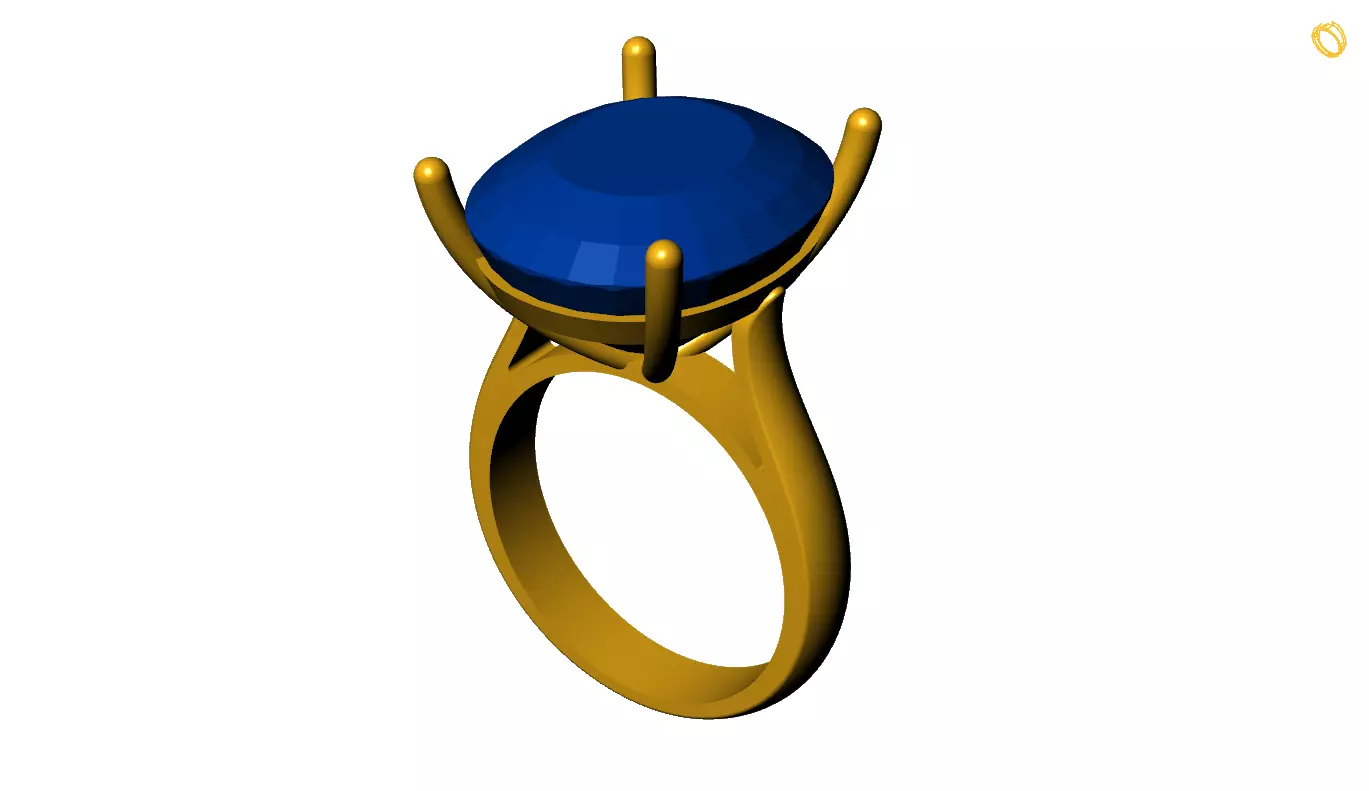 Gem ring Free 3D print model