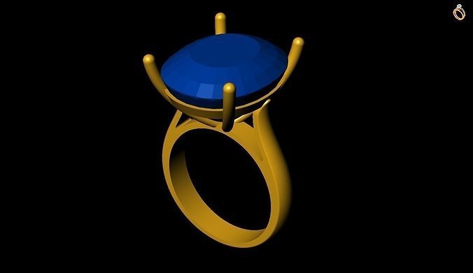 Gem ring Free 3D print model
