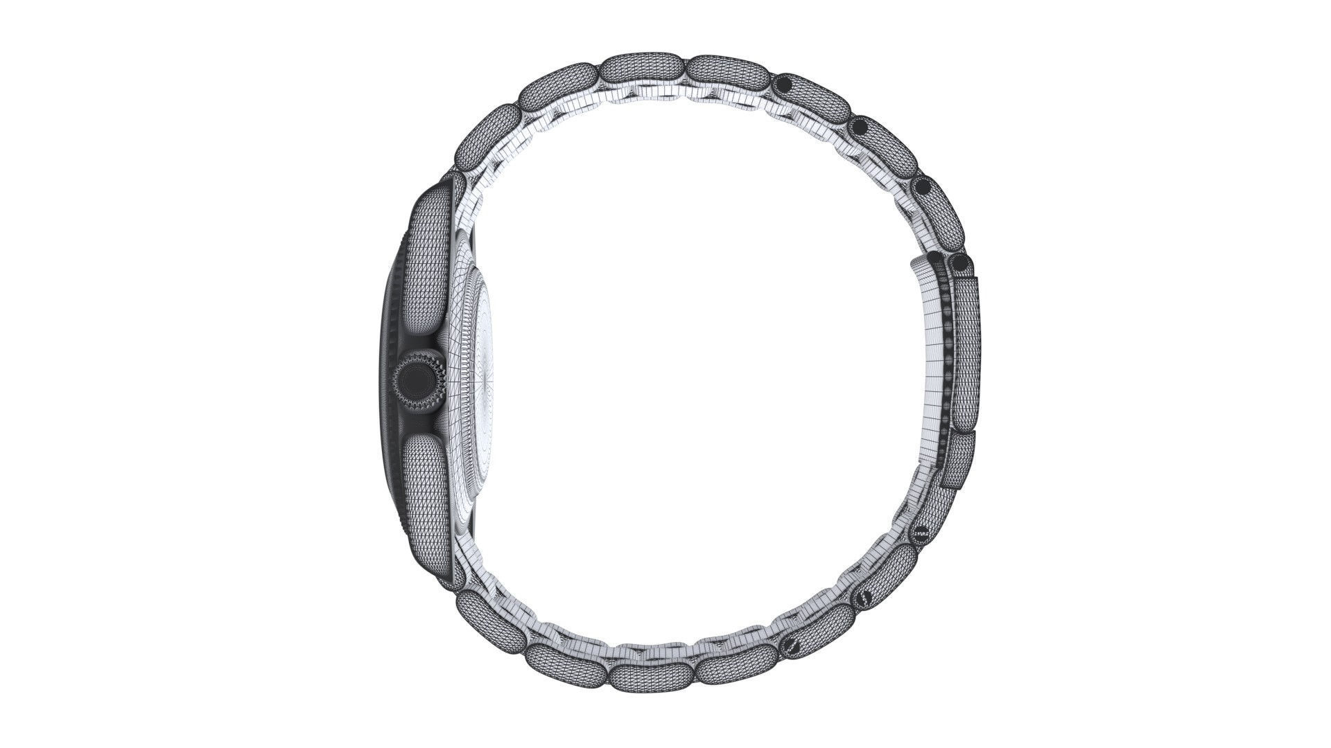 Watch Submariner Date Oystersteel - Black Dial 3D model_9