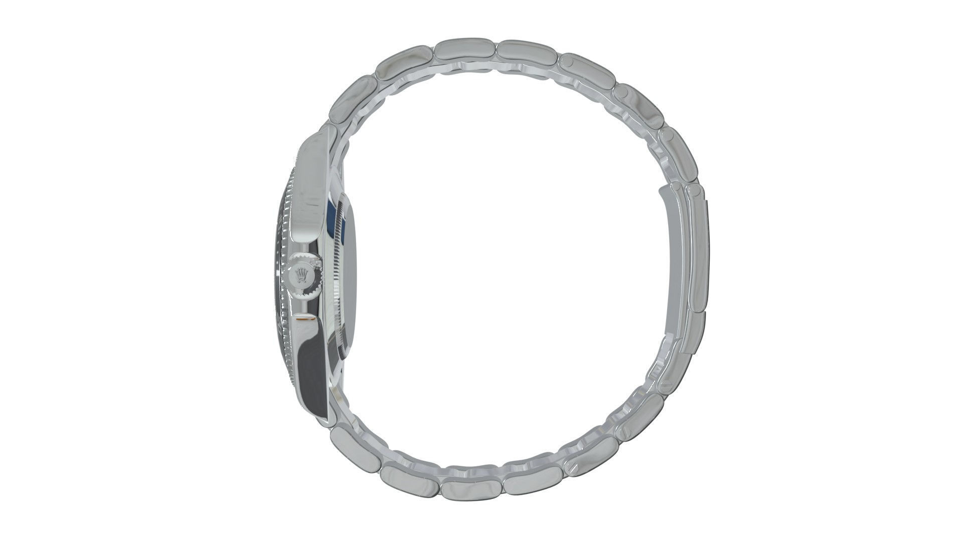 Watch Submariner Date Oystersteel - Black Dial 3D model_4