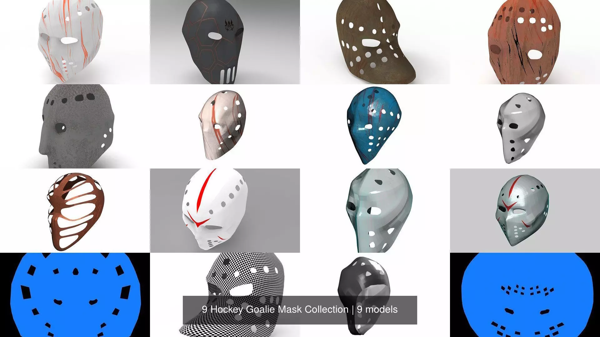 9 Hockey Goalie Mask Collection _0