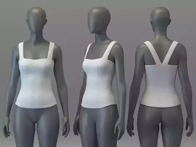 Square Neck Tank Top