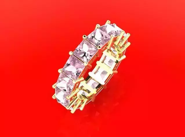 Eternity Band Princess Prong Setting