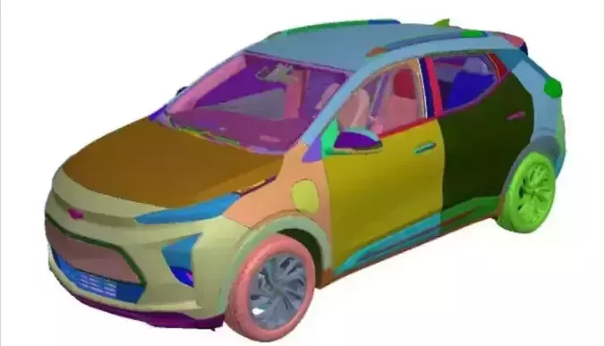 Chevrolet Bolt EUV Premier 2022 Vehicle 3d scan model