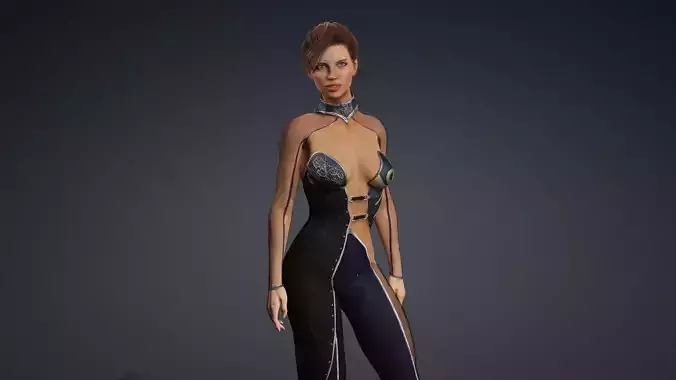 Sexy Character - Fully Rigged 3D model