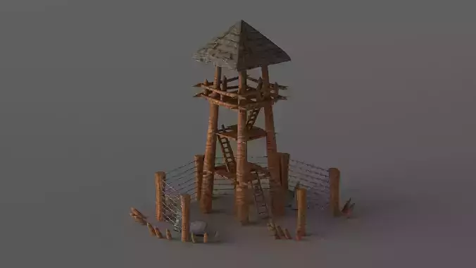 guard tower war camp military pow bunker look out post