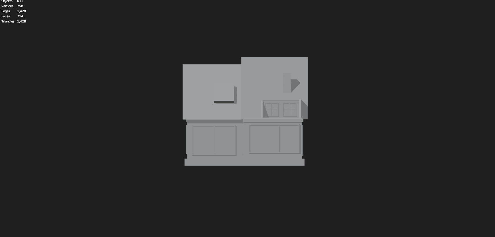 Low Poly Stylized Building -3 - Mobile Game Ready Asset Low-poly 3D model_10