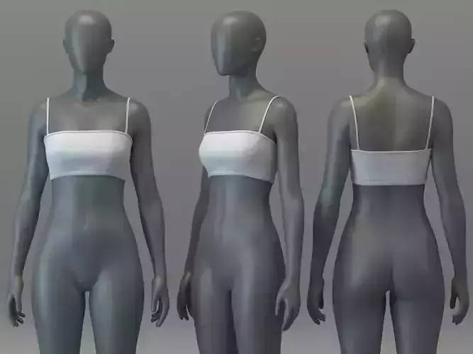 Basic Tube Top with Spaghetti Strap