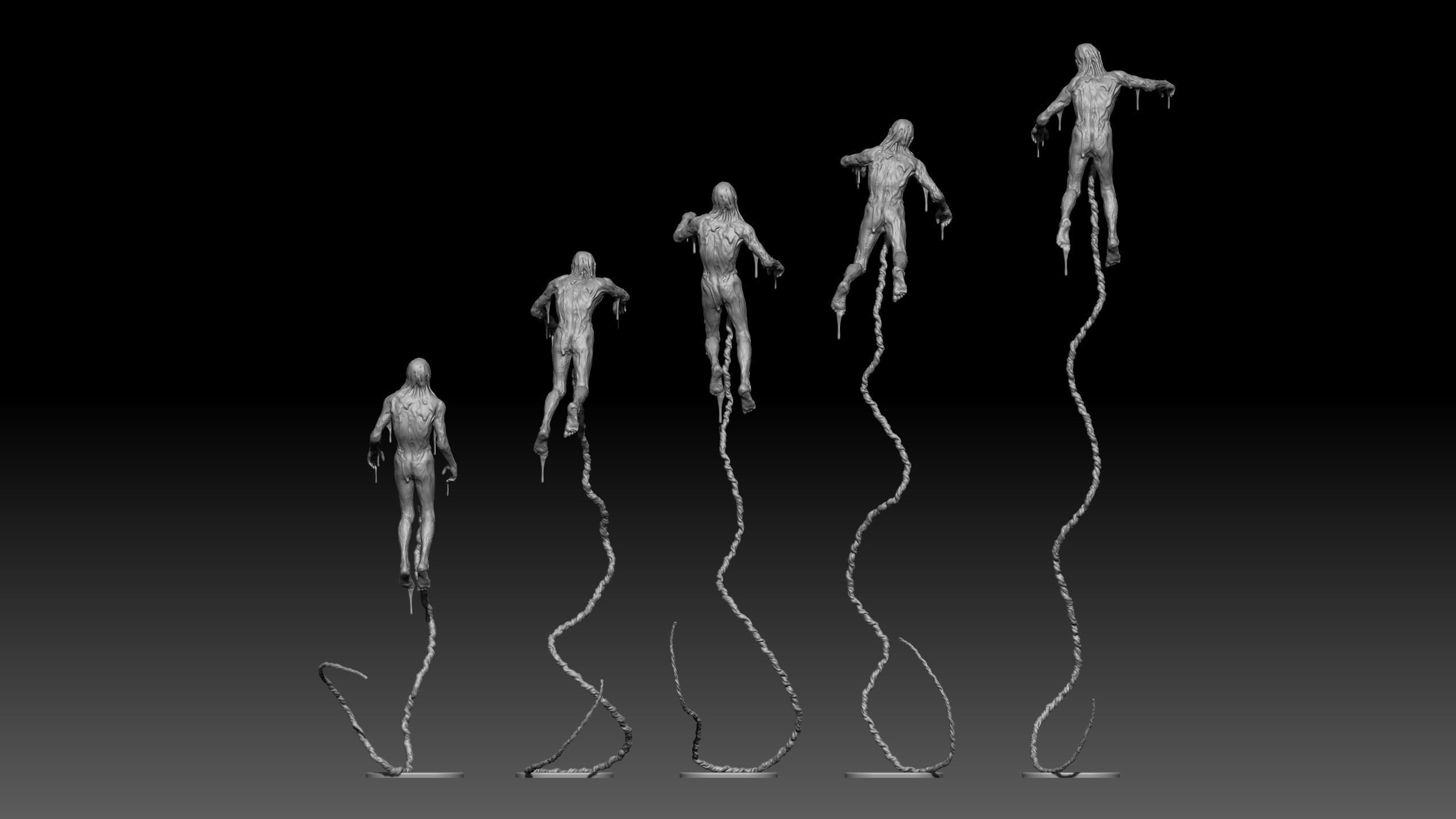 Gazers - Death Stranding collectable BT figurines  3D print model_4