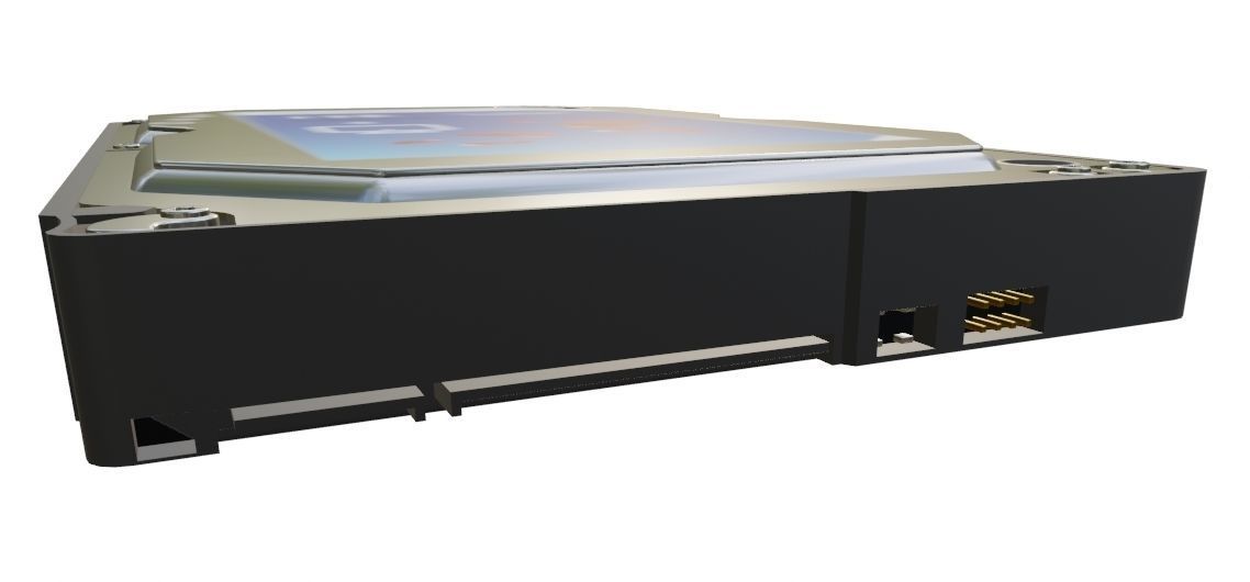 Computer accessories Portable Hard Drive Low-poly 3D model_2