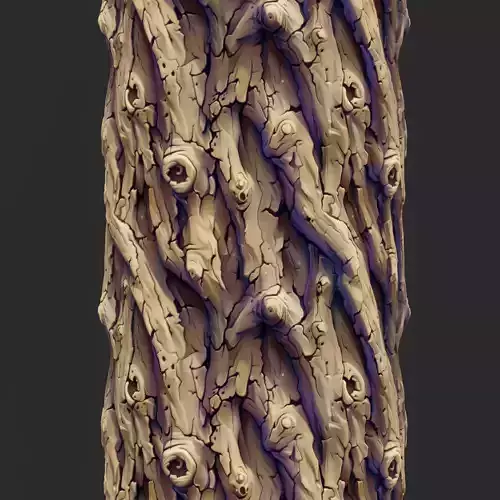  Stylized Bark Seamless Texture