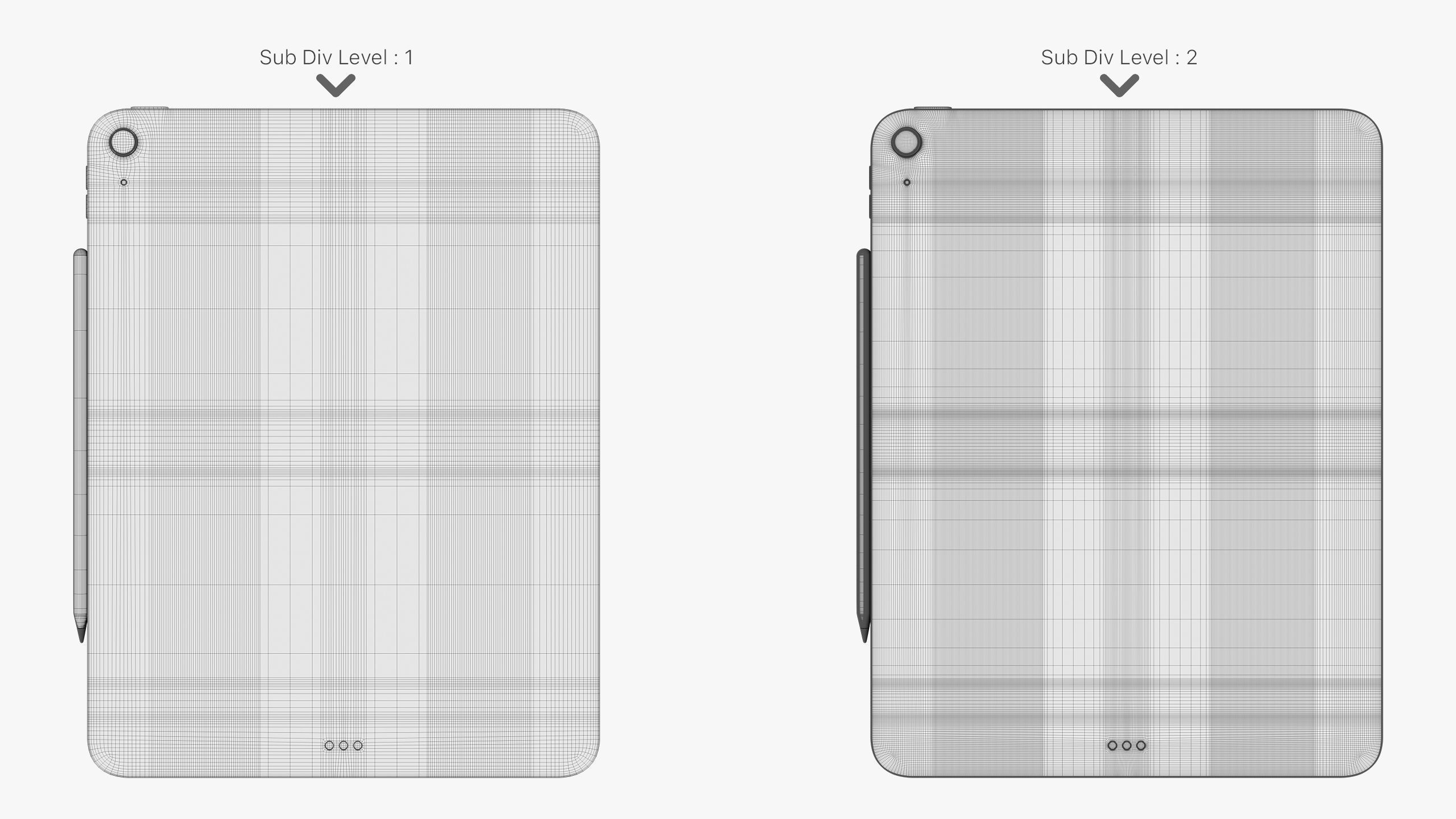 Apple iPad Air 13 inch Space Gray M2 2024 3D model_14