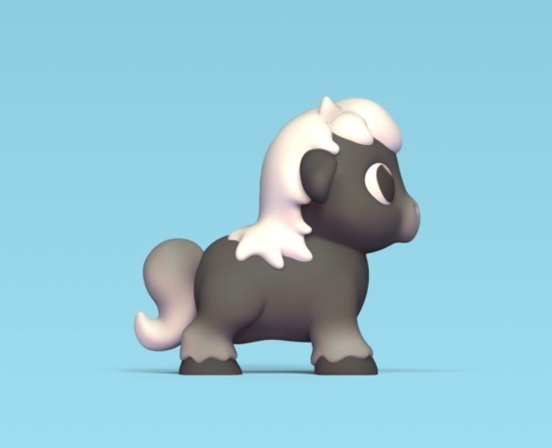 Cute Pony 3D print model_3