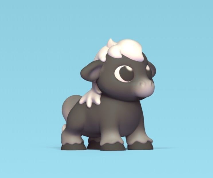 Cute Pony 3D print model_2