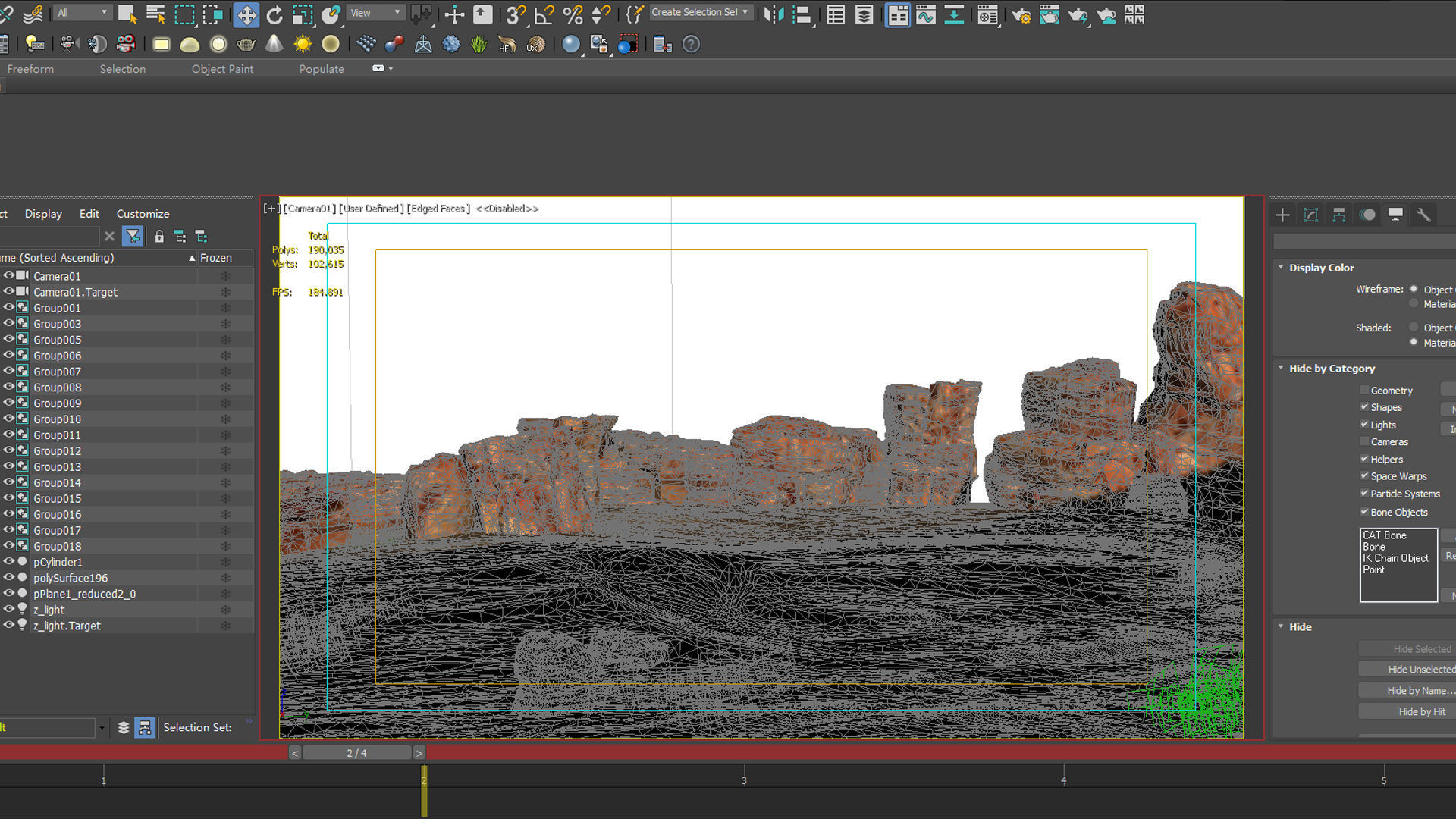 Sand Grass Dune desert landscape sahara wilderness area 3D model_5