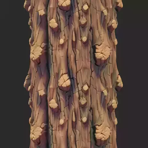 Stylized Bark Seamless Texture