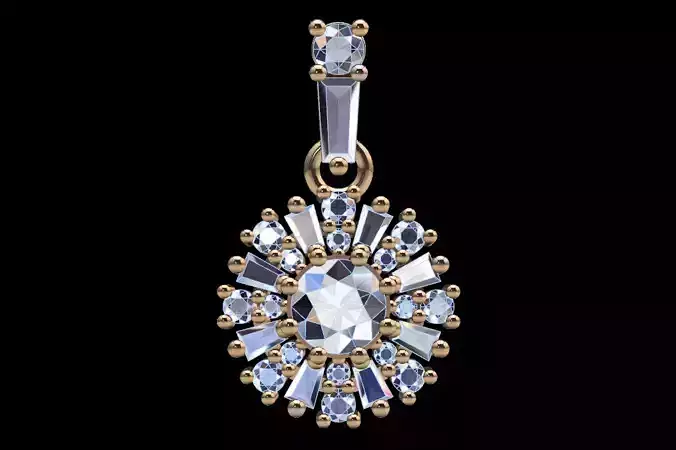 Baguette Necklaces or Pendant 55