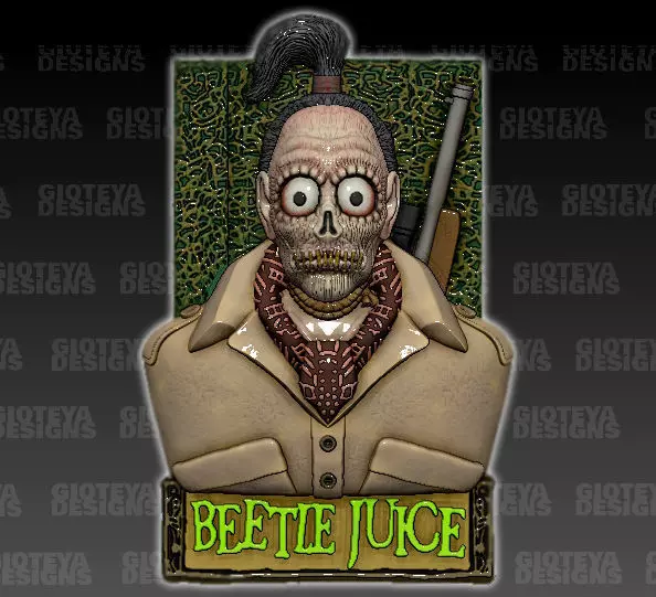 Beetlejuice Shrunken Head Harry the Hunter 3D model_0