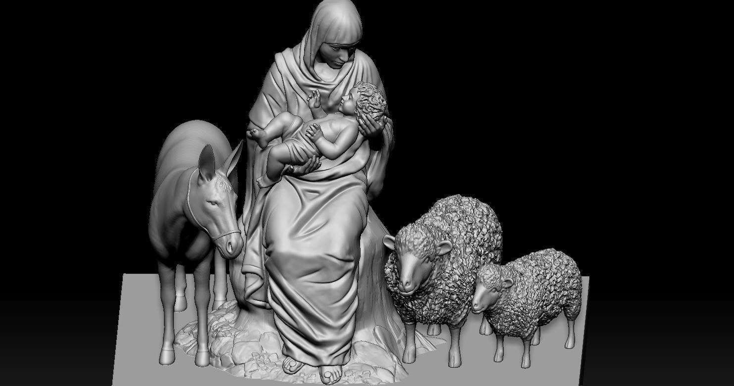 3D printed model of Jesus Nativity - Nativity scene 3D print model_18