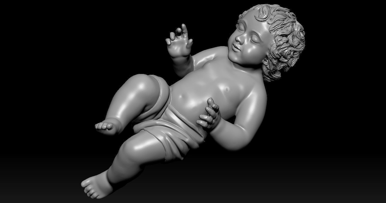 3D printed model of Jesus Nativity - Nativity scene 3D print model_8