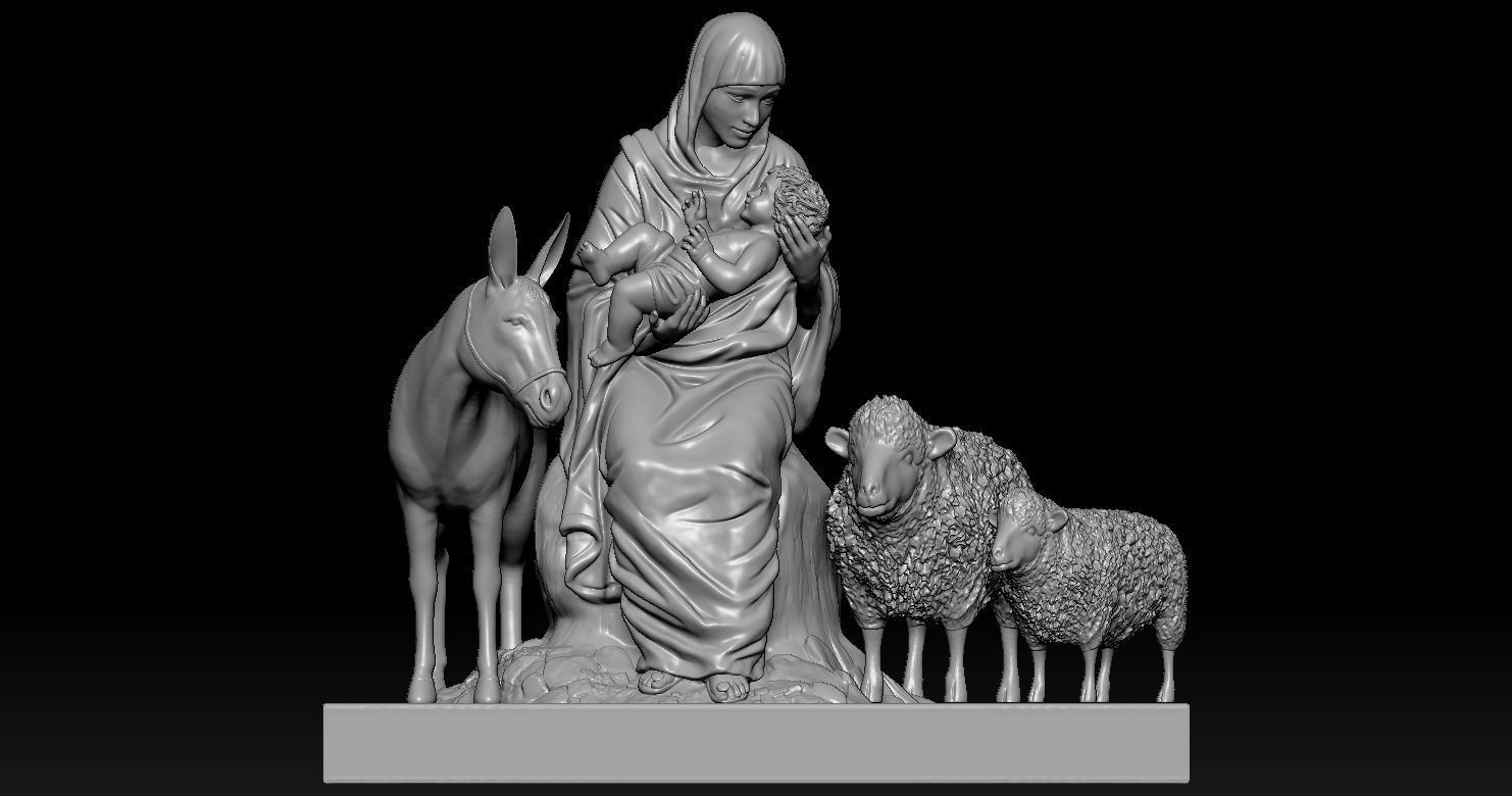 3D printed model of Jesus Nativity - Nativity scene 3D print model_6
