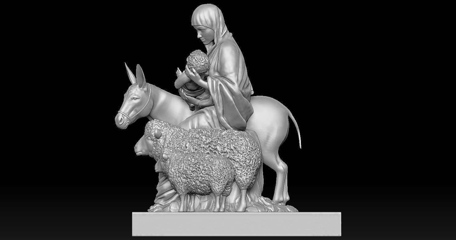 3D printed model of Jesus Nativity - Nativity scene 3D print model_2